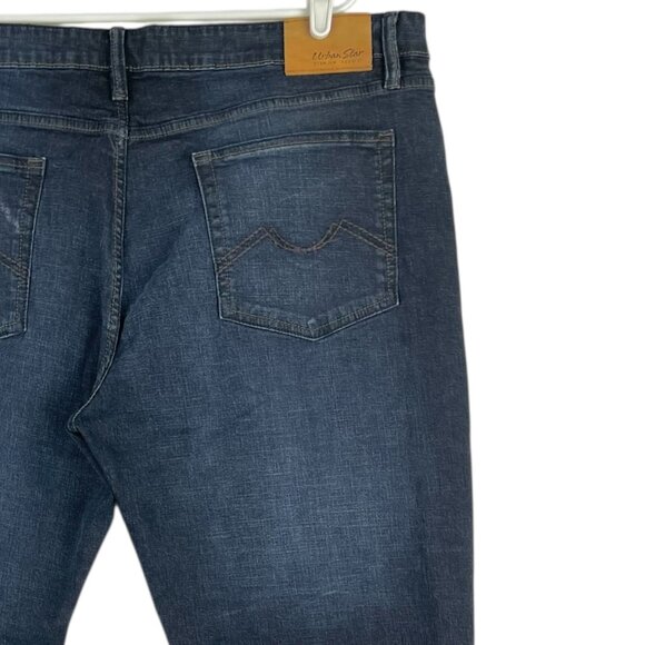 Urban Star Men's Blue Straight Leg Stretch Denim Jeans Size 44x30 Regular - Picture 6 of 12
